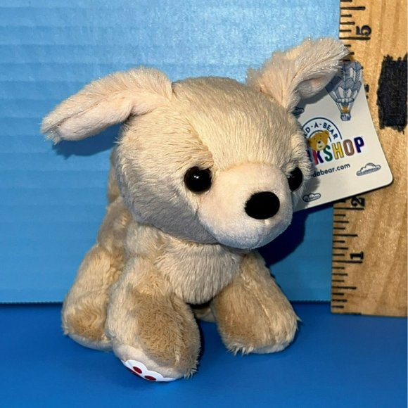 Build A Bear Promise Pets Baby Mini Puppy Dog Tan Chihuahua 5" Plush w/ Tag 2020 - Picture 4 of 10